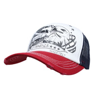 American Flag Baseball Cap Distressed Meshed Vintage Trucker Hat CTM1401