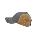 Winter Tweed Baseball Cap Earflap Visor Knit Hunting Hat CTT1490