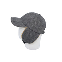 Winter Tweed Baseball Cap Earflap Visor Knit Hunting Hat CTT1490