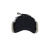 Winter Padded Quilting Earflaps Chin Strap Baseball Cap Hunting Hat CTT1491