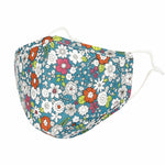 Cotton Face Floral Bandana Filter Pocket Multiple Layer