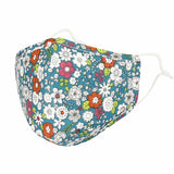 Cotton Face Floral Bandana Filter Pocket Multiple Layer