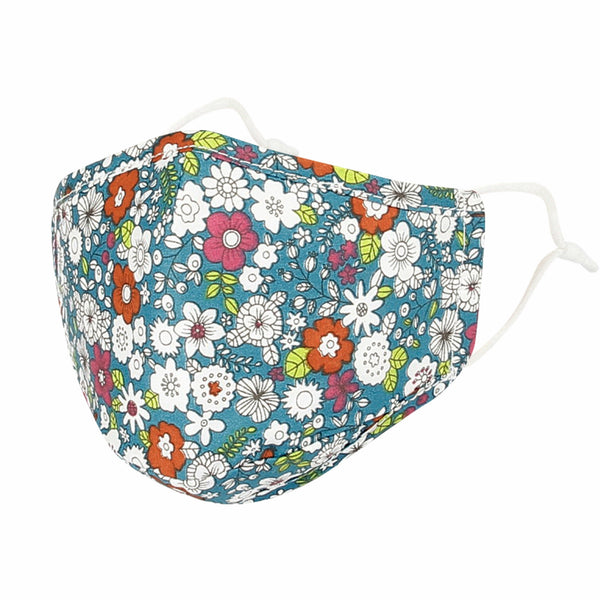 Cotton Face Floral Bandana Filter Pocket Multiple Layer