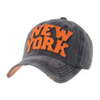 Baseball Cap Washed Distressed Trucker Hat New York