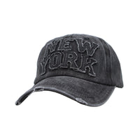 Baseball Cap Washed Distressed Trucker Hat New York DW1516