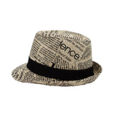 Cotton Fedora Hat Cool Structured Gangster Trilby Band DW61204