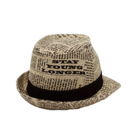 Cotton Fedora Hat Cool Structured Gangster Trilby Band DW61204