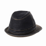 Denim Bucket Hat Plain Stitch Washed Short Brim Packable Fedora Cap DW6646