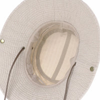 Boonie Bush Hat Wide Brim Faux Leather Band Side Snap DW8340