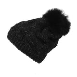 Winter Knitted Cable Bobble Pom Beanie Hat Slouchy DWP1136