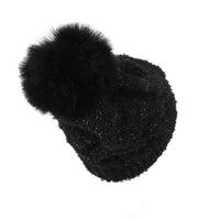 Winter Knitted Cable Bobble Pom Beanie Hat Slouchy DWP1136