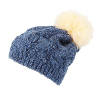 Winter Knitted Cable Bobble Pom Beanie Hat Slouchy DWP1136