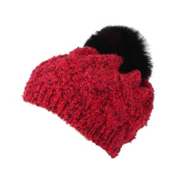 Winter Knitted Cable Bobble Pom Beanie Hat Slouchy DWP1136