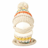 Knit Fairs Isle Nordic Bobble Pom Beanie Hat