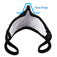 WITHMOONS 3PCS Cotton Face Mask Multiple Layers Cover Reusable Washable with Nose Bridge EU0304