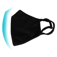 WITHMOONS 2PCS Cotton Face Mask Multiple Layers Cover Reusable Washable with Nose Bridge EU0306