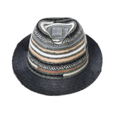 Fedora Hat Summer Cool Aztec Pattern Paperstraw Trilby For Men GN61001
