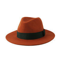 Wool Felt Fedora Classic Panama Hat Band Wide Brim GN61297