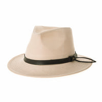 Weathered Faux Leather Outback Hat GN8748