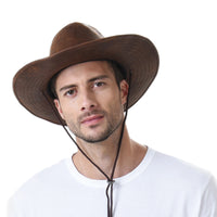 Indiana Jones Hat Weathered Faux Leather Outback Hat GN8749