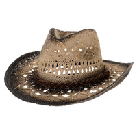 Western Cowboy Hat Cool Paper Straw Banded Chin Strap