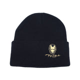 Superhero Beanie Hat Hero Embroidery Warm Skull Cap