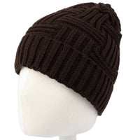 Fleece Lined Knit Beanie Winter Hat Slouchy Watch Cap HZ50031