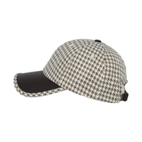 Houndstooth Pattern Unisex Baseball Cap Casual Dad Ball Hat Adjustable Strapback JD11422