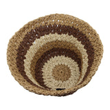 Summer Colorful Paper Straw Sun Bowler Beach Cap Foldable Deep Bucket Hat JDH1396