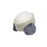 Winter Ear Warmer Sun Visor Ribbed Knitted Hat Headband Earflap Cap JDY1486