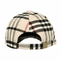 Baseball Cap Tartan Plaid Check Winter Cotton Hat KR11087