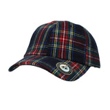Baseball Cap Tartan Plaid Check Winter Cotton Hat KR11087