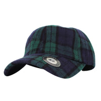 Baseball Cap Tartan Plaid Check Winter Cotton Hat KR11087
