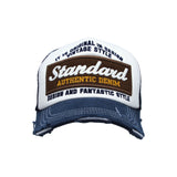 Standard Embroidery Vintage Mesh Trucker Baseball Cap KR11346