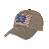 Baseball Cap Vintage Style Distressed Washed Cotton Summer Dad Hat  Trucker Cap Adjustable American Flag Patch For Men Women KR1189