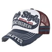 Vintage Baseball Cap Meshed Distressed Trucker Hat