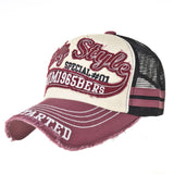 Vintage Baseball Cap Meshed Distressed Trucker Hat