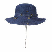 Boonie Bush Hats Wide Brim Denim Camouflage Side Snap KR2190