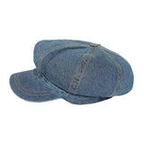 Denim Cotton Newsboy Hat Baker Boy Beret Flat Cap KR3613