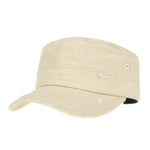 Cadet Cap Camouflage Twill Cotton Distressed Washed Hat