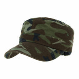 Cadet Cap Camouflage Twill Cotton Distressed Washed Hat KR4303