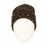 Knitted Beanie Hat Animal Leopard Pattern Watch Cap KR51083