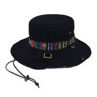 Mens Wide Brim Boonie Bush Hat Aztec Pattern Outdoor Fishing Bucket Hat KR81416