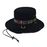 Mens Wide Brim Boonie Bush Hat Aztec Pattern Outdoor Fishing Bucket Hat KR81416