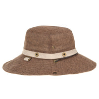 Boonie Bush Hat Wide Brim Side Snap Mesh Neutral Color KR8341