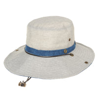Boonie Bush Hat Wide Brim Side Snap Mesh Neutral Color KR8341