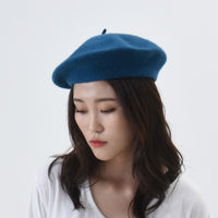 Wool Beret Hat Warm Winter French Style KR9538