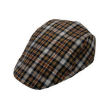 Winter Wool Tartan Check Gatsby Ivy Flat Cap Adjustable Newsboy Hat