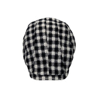Plaid Check Newsboy Hat Men Adjustable Wool Flat Cap LD31460