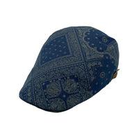 Cotton Paisley Print Cashew Flower Pattern Newsboy Hat Adjustable Flat Cap LD31512